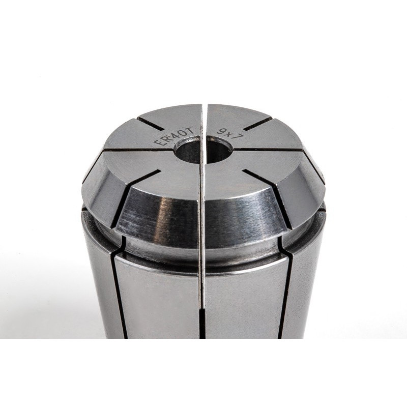 ER40 M12 Tap Collet, 9mm Bore Diameter x 7mm Square