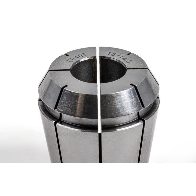 ER40 M22 - M24 Tap Collet, 18mm Bore Diameter x 14.5mm Square