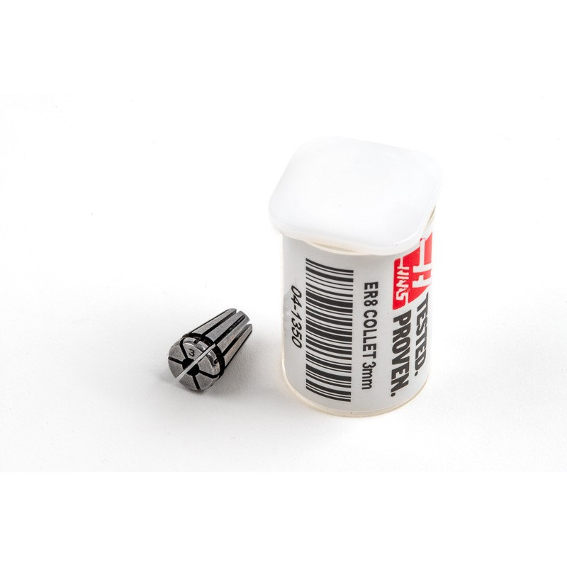 ER8 3mm Straight-Bore Collet, 3 - 2.5mm Clamping Range