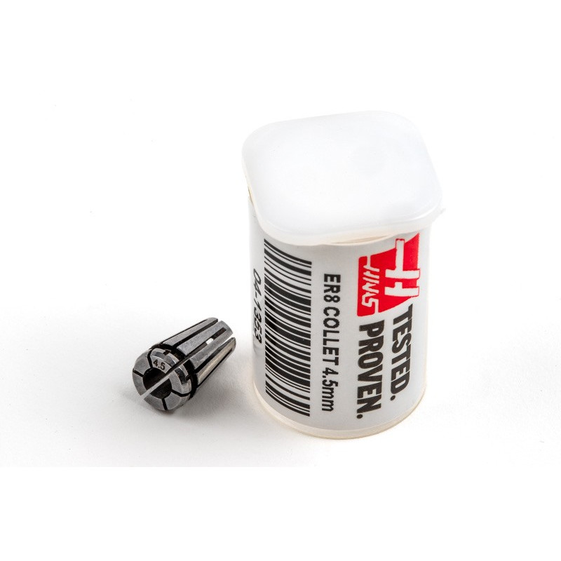 ER8 4.5mm Straight-Bore Collet, 4.5 - 4mm Clamping Range