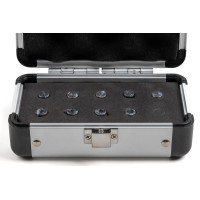 Набір 9-предметних цангових цанг ER8 з прямим отвором, 1 мм - 5 мм