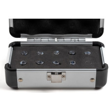 9-Piece, ER8 Straight Bore Collet Set, 1mm - 5mm