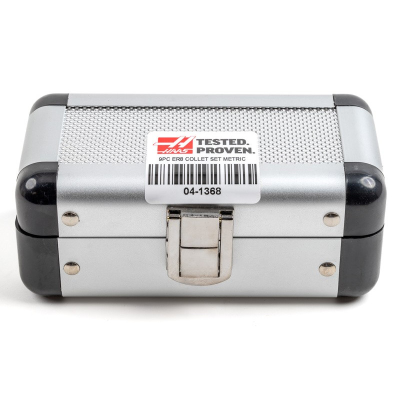 9-Piece, ER8 Straight Bore Collet Set, 1mm - 5mm