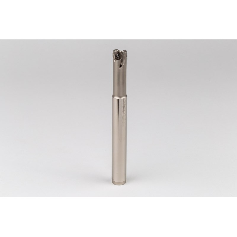 HEHF, 16mm Ø Indexable End Mill, 16mm Shank x 10° Lead Angle x 150mm Overall Length, 2 Flute, TSC