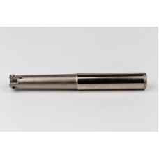 HEHF, 20mm Ø Indexable End Mill, 20mm Shank x 10° Lead Angle x 160mm Overall Length, 3 Flute, TSC