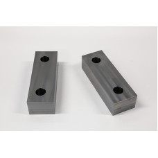 Щелепи лещат з м'якої сталі 6 дюймів (150 мм) x 1-1/2 дюйма (38 мм), що підлягають обробці