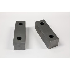 Щелепи лещат з м'якої сталі 6 дюймів (150 мм) x 2 дюйми (50 мм), що підлягають обробці