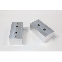 Aluminum 5" (130mm) x 2-1/2" (64mm) Machinable Vise Jaws