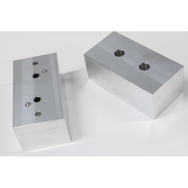 Aluminum 5" (130mm) x 2-1/2" (64mm) Machinable Vise Jaws