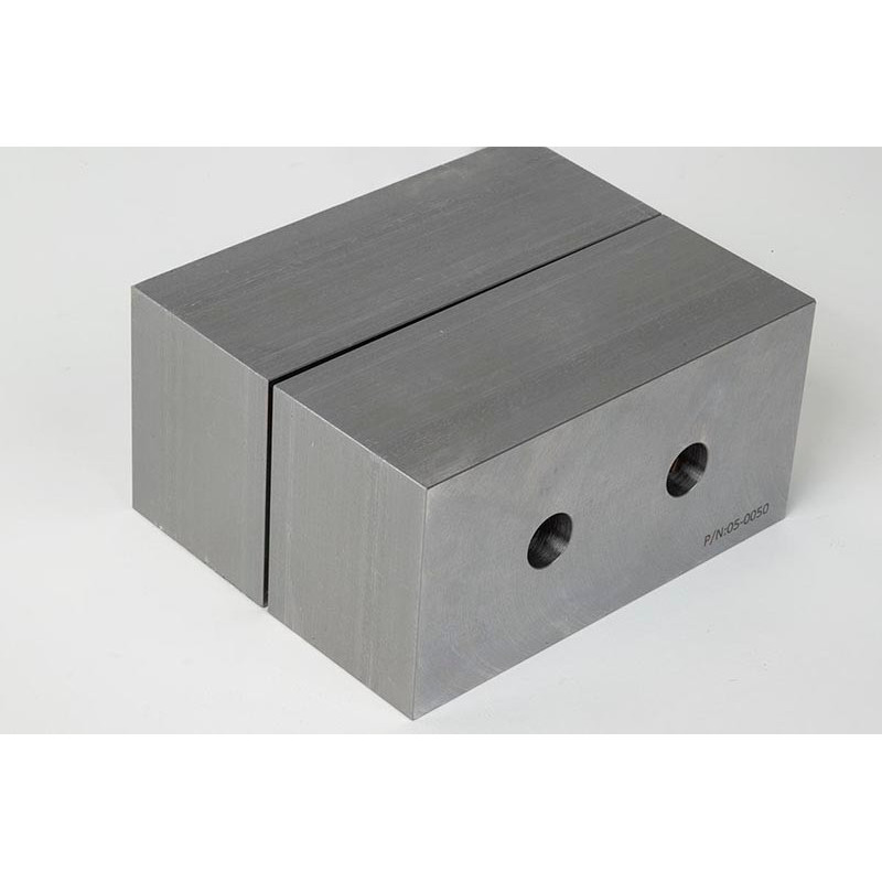 Soft Steel 5" (130mm) x 2-1/2" (64mm) Machinable Vise Jaws