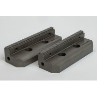 Hard Steel 5" (130mm) Non-Machinable Serrated Vise Jaws