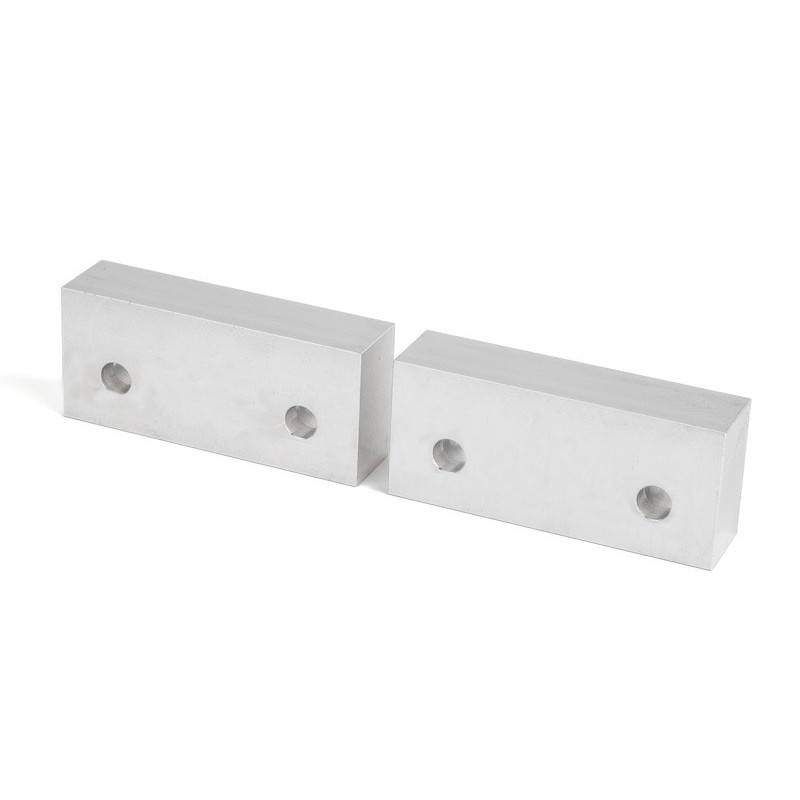 Aluminum 4" (100mm) x 1" (25mm) Machinable Vise Jaws