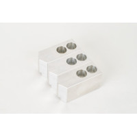 Алюмінієві оброблювані кулачки для токарного верстата під патрон 6 дюймів (165 мм), стандартний наконечник, комплект з 3 предметів