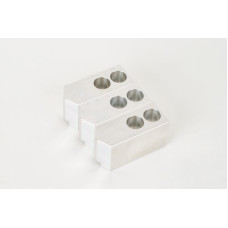 Алюмінієві оброблювані кулачки для токарного верстата під патрон 6 дюймів (165 мм), стандартний наконечник, комплект з 3 предметів