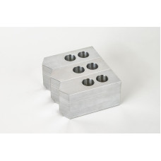 Алюмінієві оброблювані кулачки для токарного верстата під патрон 8 дюймів (210 мм), стандартний наконечник, комплект з 3 предметів