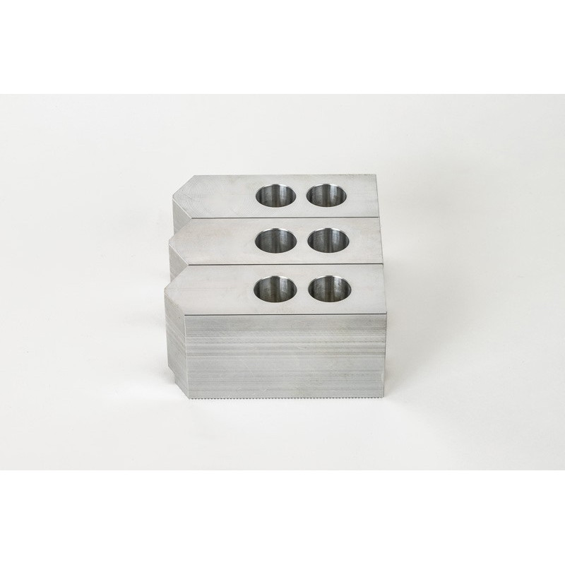 Алюмінієві оброблювані кулачки для токарного верстата під патрон 8 дюймів (210 мм), стандартний наконечник, комплект з 3 предметів