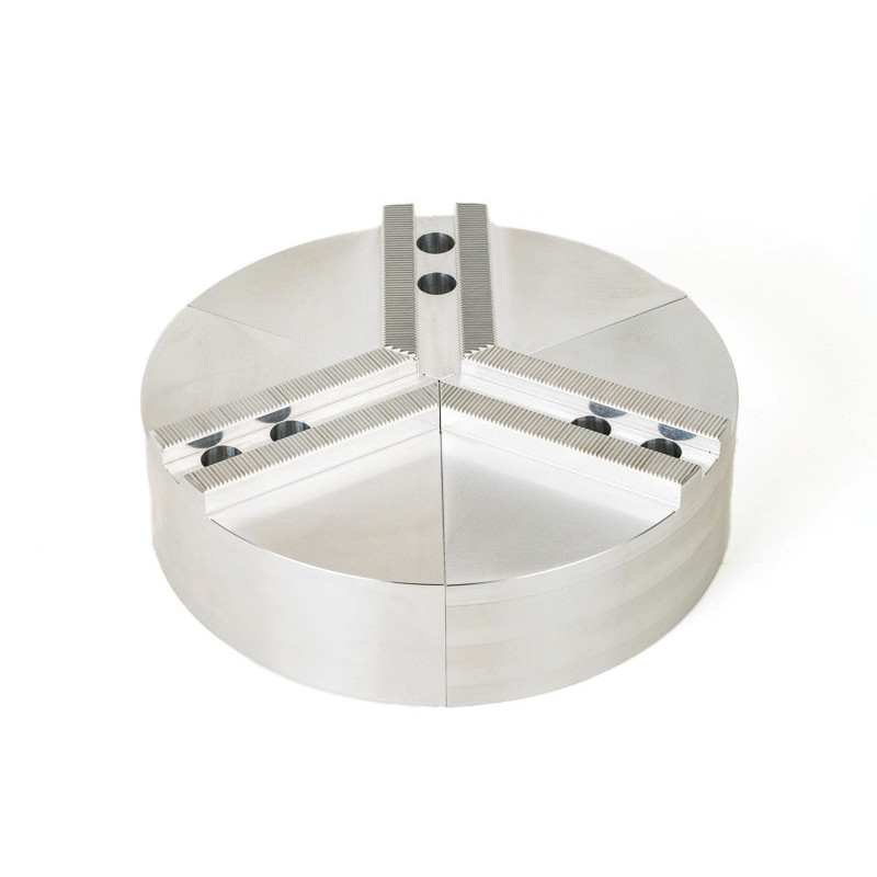 Aluminum Machinable Lathe Jaws for 8" (210mm) Chuck, Round, 3 Pc. Set