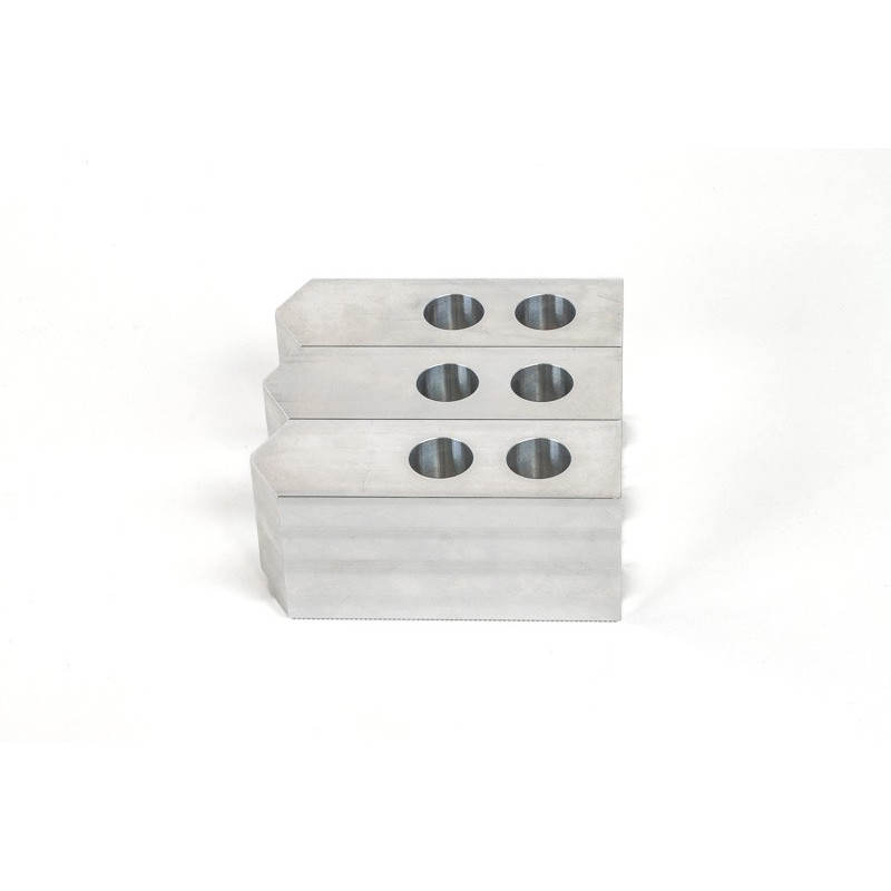 Алюмінієві оброблювані кулачки для токарного верстата під патрон 10 дюймів (254 мм), стандартний наконечник, комплект з 3 предметів