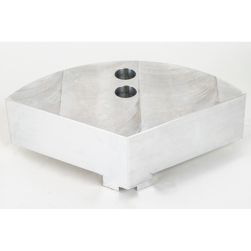 Aluminum Machinable Lathe Jaws for 10" (254mm) Chuck, Round, 3 Pc. Set