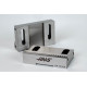 Hard Steel 100mm (4") Non-Machinable Serrated Self-Centering Air Vise Jaws