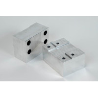 Алюмінієві самоцентрувальні пневматичні лещата 100 мм (4 дюйми), що підлягають обробці, з пазом та шипом