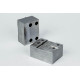 Soft Steel 100mm (4") Machinable Self-Centering Air Vise Jaws, Tongue and Groove