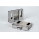 Hard Steel 75mm (3") Non-Machinable Serrated Self-Centering Air Vise Jaws
