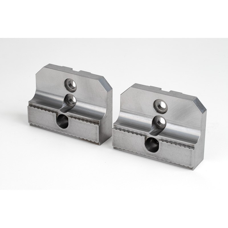 Гідравлічні лещата Haas з твердої сталі, необроблювані, 100 мм (4 дюйми), самоцентруючі, зубчасті - патрон Haas 150 мм (6 дюймів)