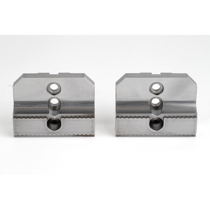 Гідравлічні лещата Haas з твердої сталі, необроблювані, 100 мм (4 дюйми), самоцентруючі, зубчасті - патрон Haas 150 мм (6 дюймів)