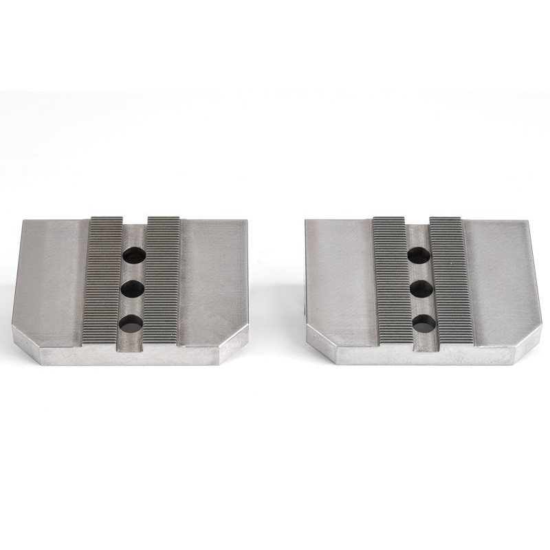 Гідравлічні лещата Haas з твердої сталі, необроблювані, 100 мм (4 дюйми), самоцентруючі, зубчасті - патрон Haas 150 мм (6 дюймів)