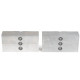 Aluminum 8" (200mm) Machinable Self-Centering Hydraulic Vise Jaws - Haas 10" (250mm) Chuck Vise