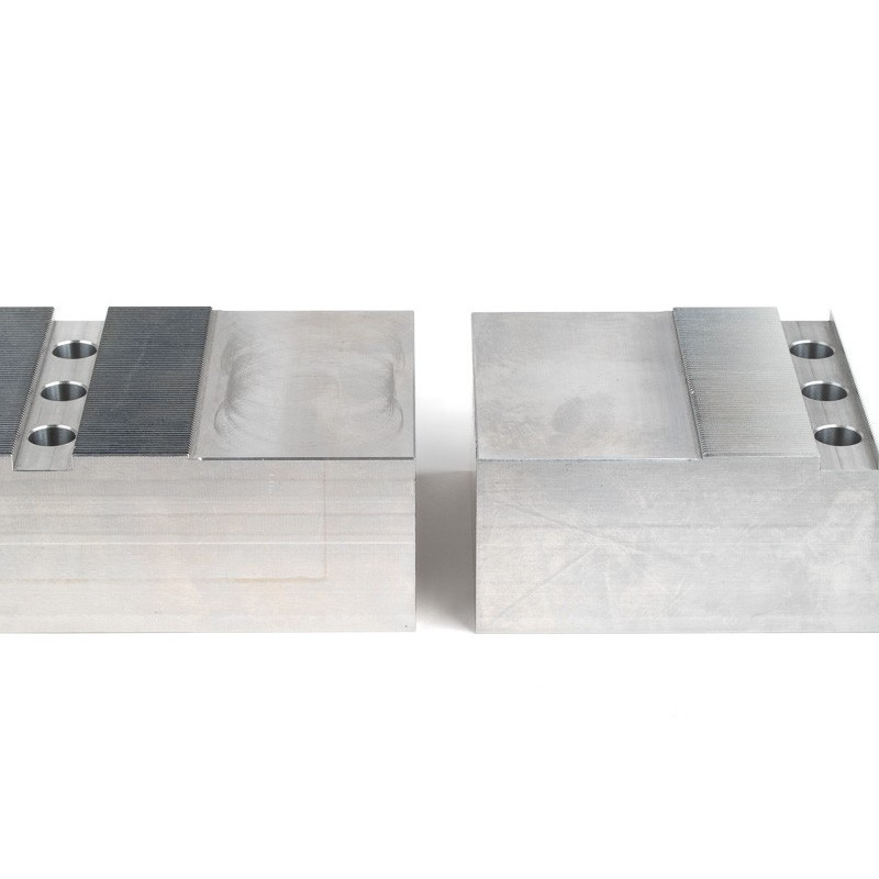 Aluminum 8" (200mm) Machinable Self-Centering Hydraulic Vise Jaws - Haas 10" (250mm) Chuck Vise