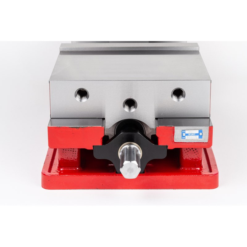 200mm (8") Single-Station Fixed-Jaw Vise, 265mm (10-1/2") Opening, Flange Style, Haas Workholding by Kurt