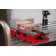 150mm (6") Single-Station Fixed Jaw Vise, 225mm (9") Opening, Flange Style, Haas Workholding by Kurt