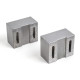 Soft Steel 75mm (3") Machinable Self-Centering Air Vise Jaws, Serrated