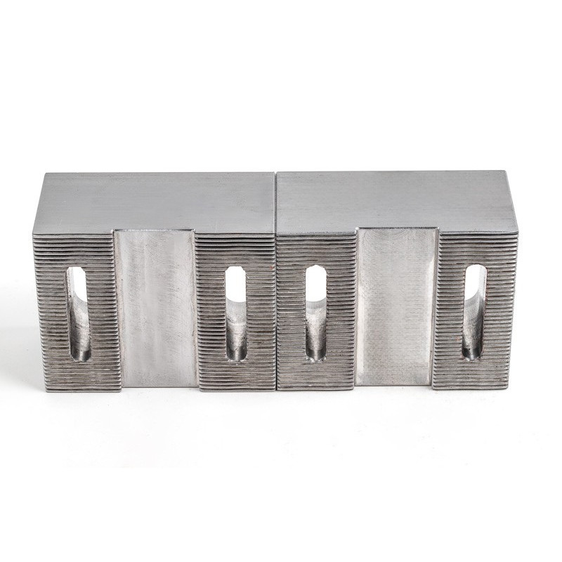 Soft Steel 75mm (3") Machinable Self-Centering Air Vise Jaws, Serrated