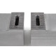Soft Steel 75mm (3") Machinable Self-Centering Air Vise Jaws, Serrated