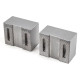 Soft Steel 75mm (3") Machinable Self-Centering Air Vise Jaws, Serrated