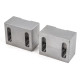 Soft Steel 75mm (3") Machinable Self-Centering Air Vise Jaws, Serrated