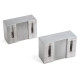 Soft Steel 150mm (6") Machinable Self-Centering Air Vise Jaws, Serrated