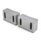 Soft Steel 150mm (6") Machinable Self-Centering Air Vise Jaws, Serrated