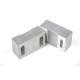Aluminum 100mm (4") Machinable Self-Centering Air Vise Jaws, Serrated