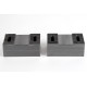 Soft Steel 100mm (4") Machinable Self-Centering Air Vise Jaws, Serrated