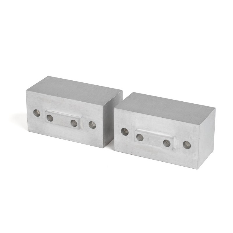 Aluminum 3" (75mm) x 1-1/2" (38mm) Machinable Self-Centering Vise Jaws