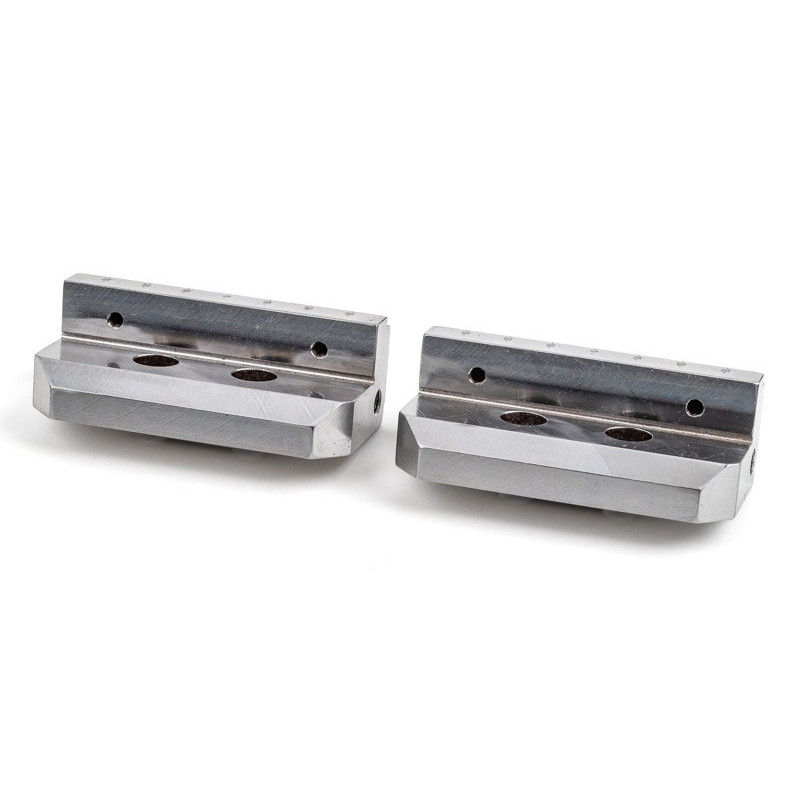 Hard Steel 3" (75mm) Non-Machinable Dovetail Self-Centering Vise Jaws