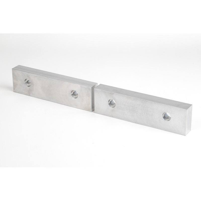 Aluminum 8" (200mm) x 1" (25mm) Machinable Vise Jaws
