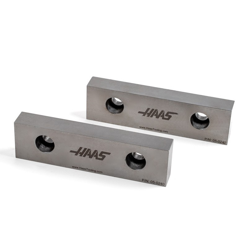 Hard Steel 8" (200mm) Non-Machinable Blank Vise Jaws
