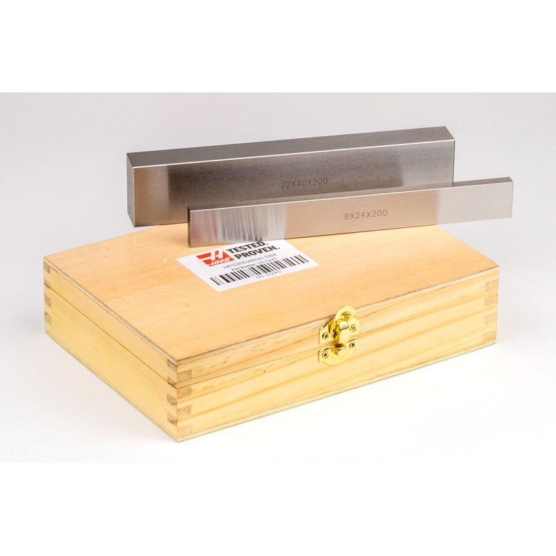Hard Steel Blank Parallel Set, 200mm Length x 8-22mm Width, 24-40mm Height, 4 Pairs