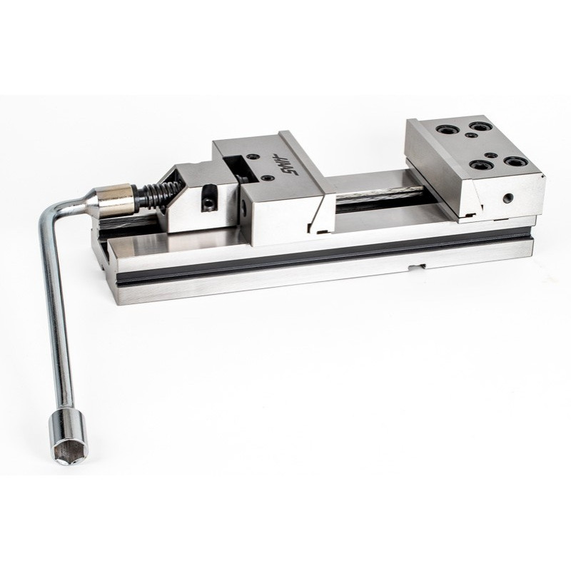 150mm (6") Single-Station Modular Fixed-Jaw Vise, 200mm (8") Opening