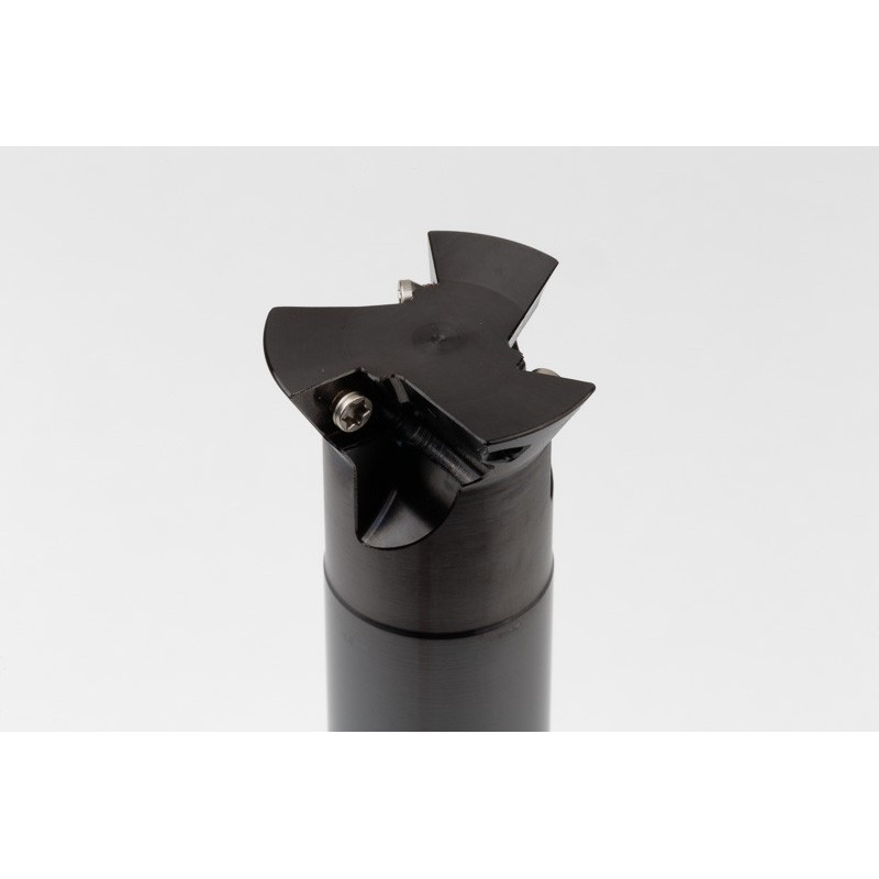 60° Indexable Dovetail Cutter, 30mm Diameter x 20mm Shank x 120mm Overall Length, 3 Inserts